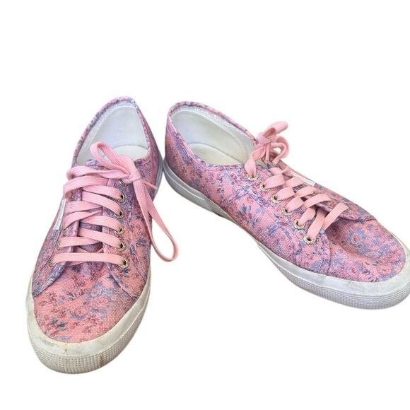 SUPERGA X LOVESHACKFANCY 2750 Bellflower Sneaker 10 - Picture 1 of 8